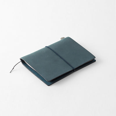Passport Sized TRAVELER'S Notebook Starter Kit - Blue Leather