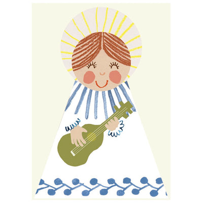 Blue Angel Fold Out Christmas Card