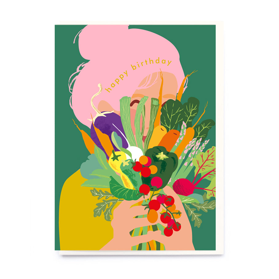 Veg Bouquet Birthday Card