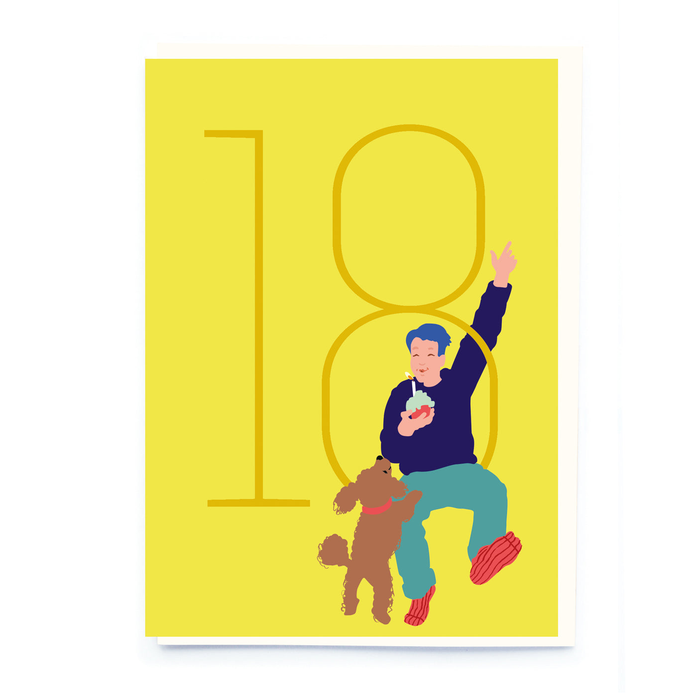 Men's Age 18 Birthday Greetings Card