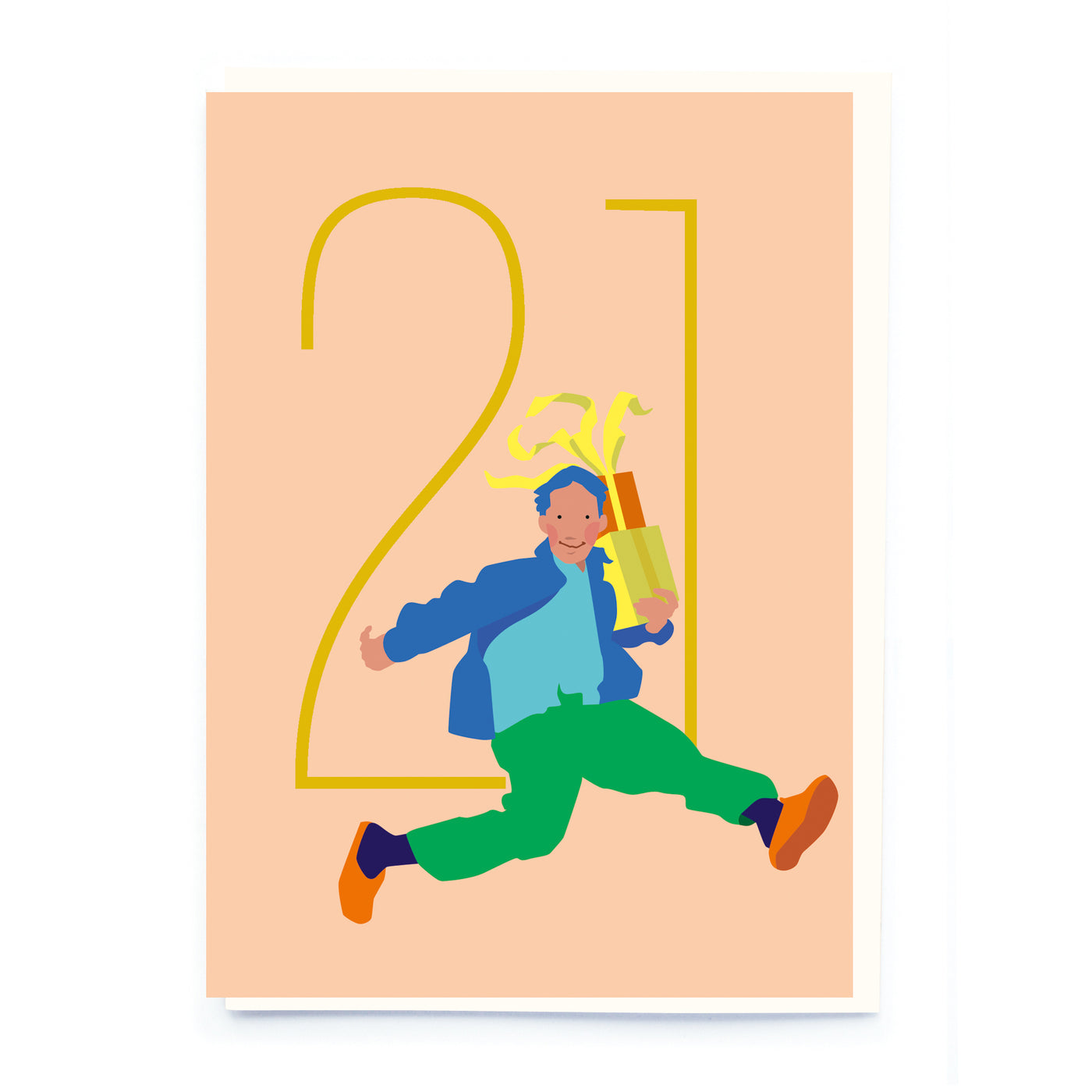 Men's Age 21 Birthday Greetings Card