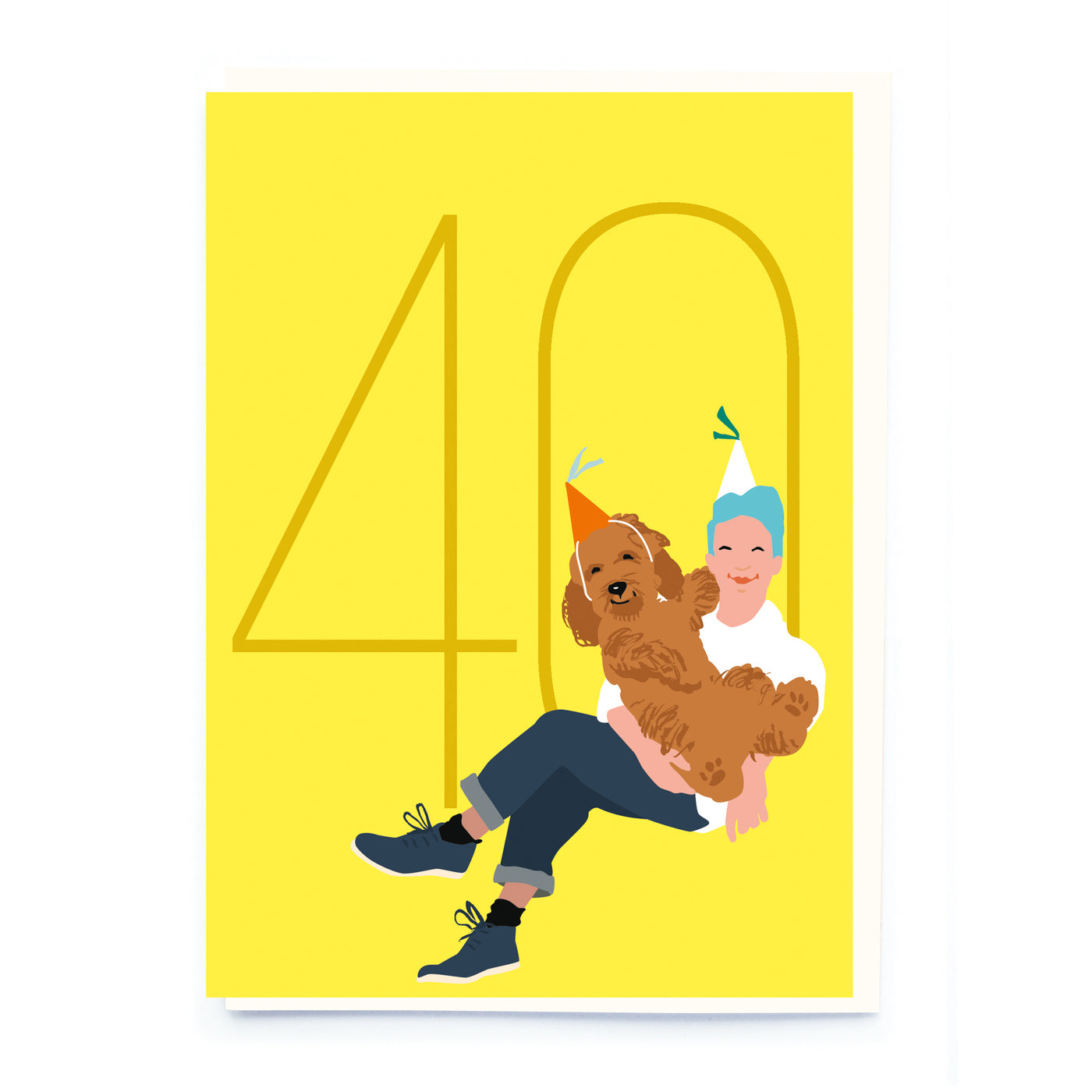 Men's Age 40 Birthday Greetings Card