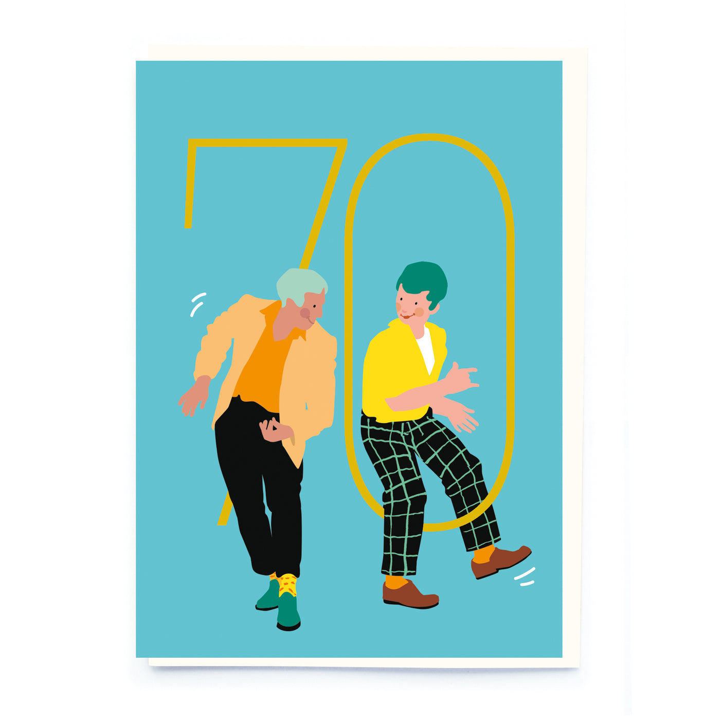 Men's Age 70 Birthday Greetings Card