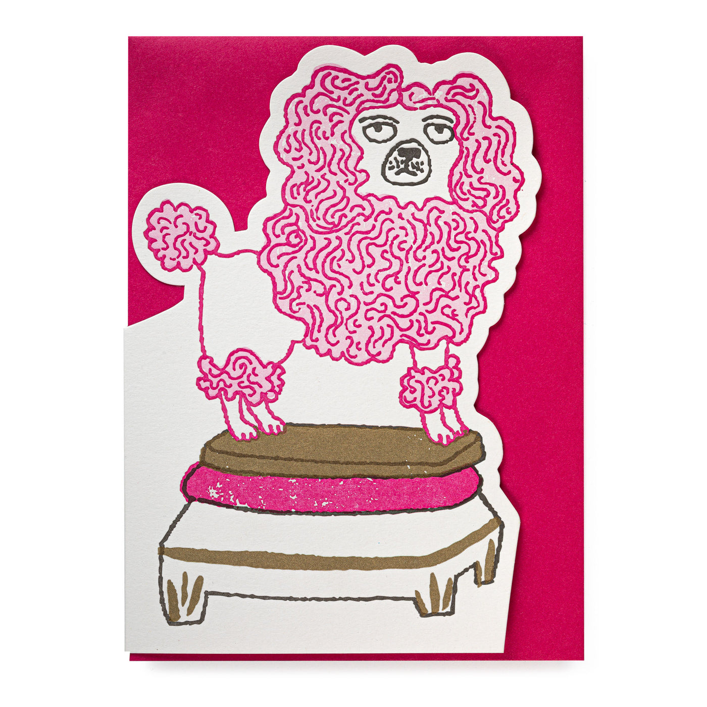 Pink Poodle Card