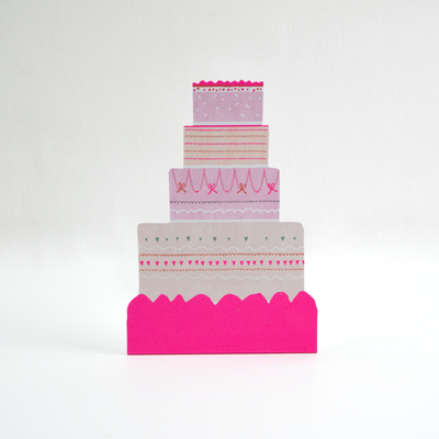 A Happy Cake Die-Cut Greetings Card