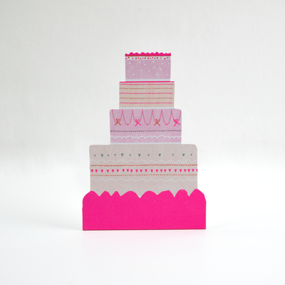 A Happy Cake Die-Cut Greetings Card