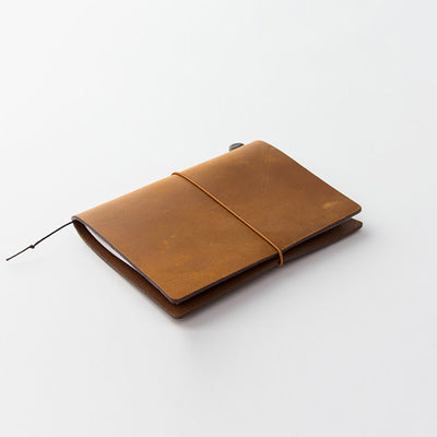 Passport Sized TRAVELER'S Notebook Starter Kit - Camel Leather