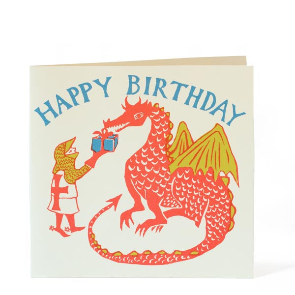 Birthday Gift For A Dragon Square Card