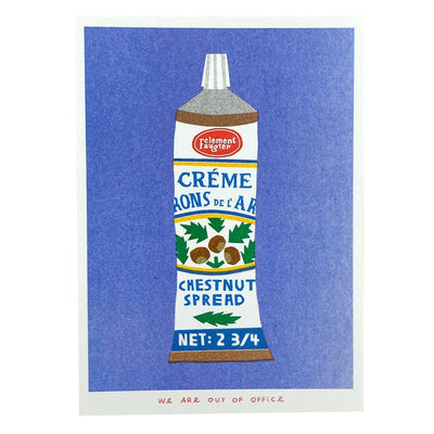 Chestnut Spread Risograph Mini Print