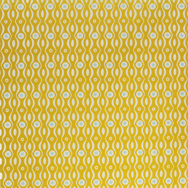 'Persephone' in Mustard & Turquoise Wrapping Paper