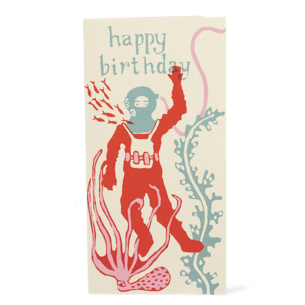 Deep Sea Diver Long Card