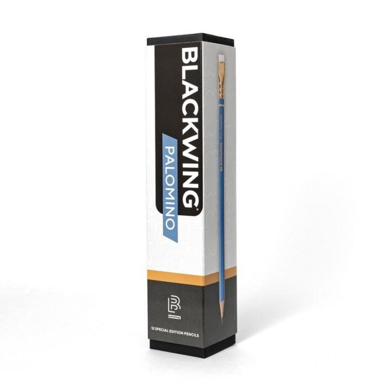 Box of 12 Blackwing Limited Edition Eras Pencils - Palomino Blue