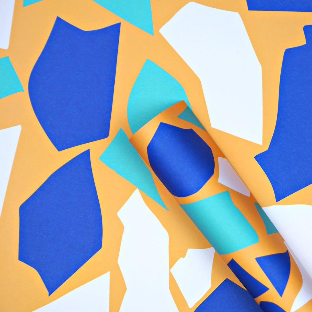 Mini Cut Out Shapes Wrapping Paper