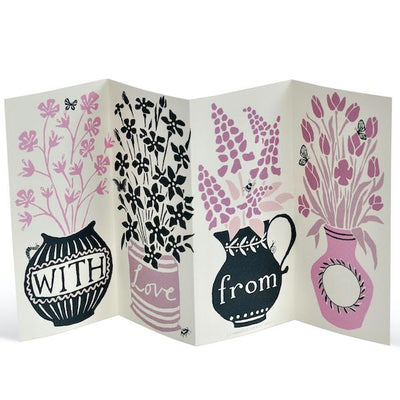 Say It With Flowers Concertina Card