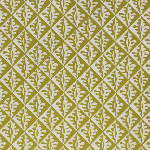 'Oak Leaves Sap Green' Wrapping Paper