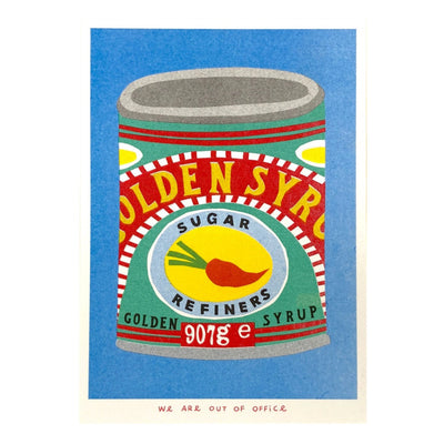 Golden Syrup Risograph Mini Print