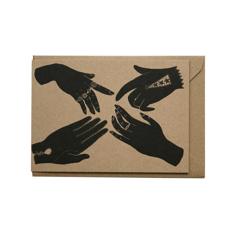 Four Hands Greetings Card