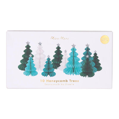 Green Forest Honeycomb Tree Decorations