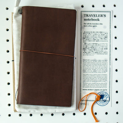 TRAVELER'S Notebook - Brown Leather Starter Kit