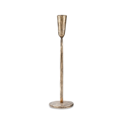 Mbata Antique Brass Candlestick - Medium