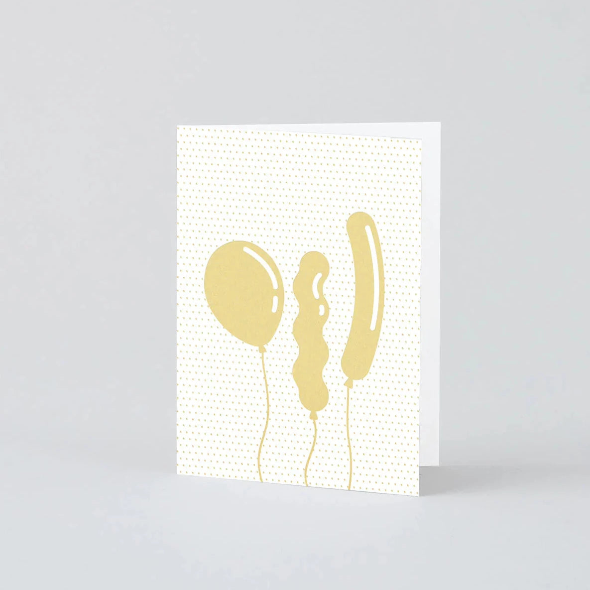 Balloons Gold Mini Card