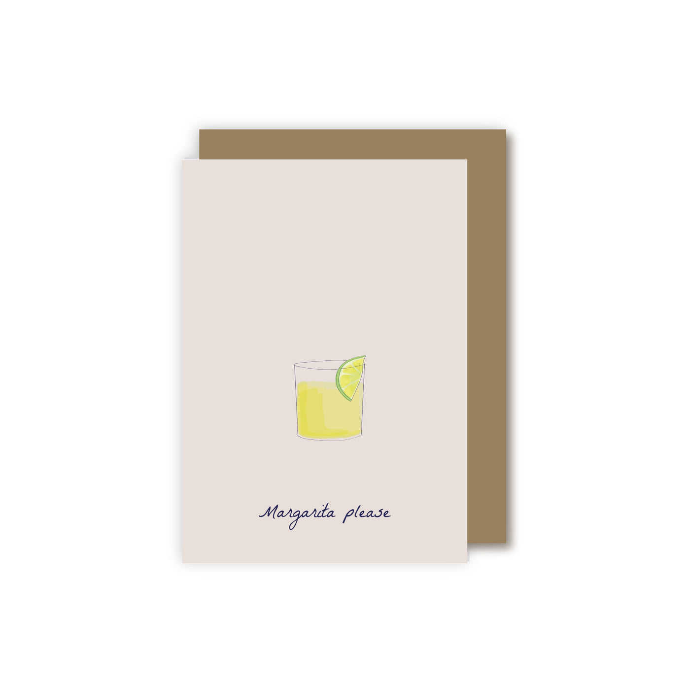 Margarita Please Greetings Card