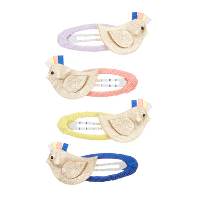 Mimi and Lula Clic Clac Hair Clips - Marseille Parrot Pack of 4