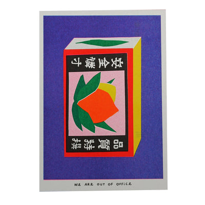 Japanese Matchbox Risograph Mini Print