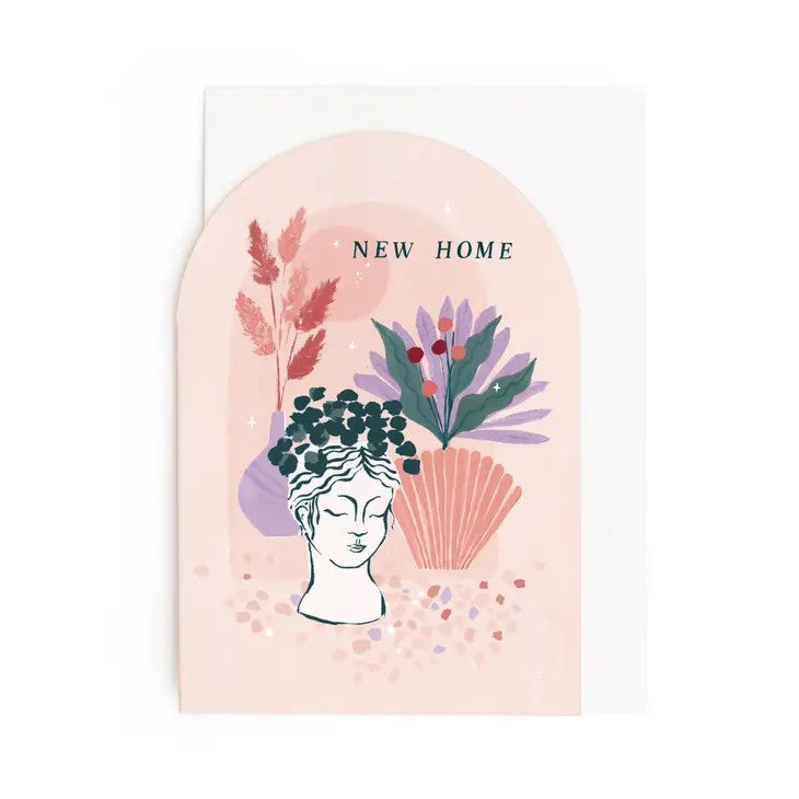 Dried Flowers New Home Card