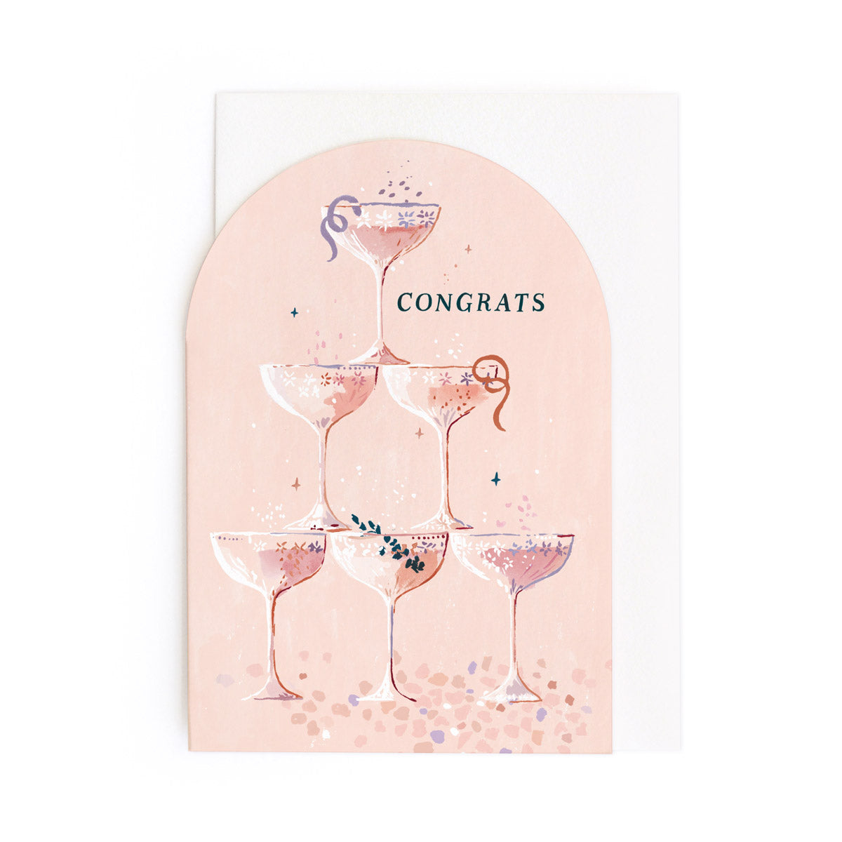 Champagne Congratulations Card