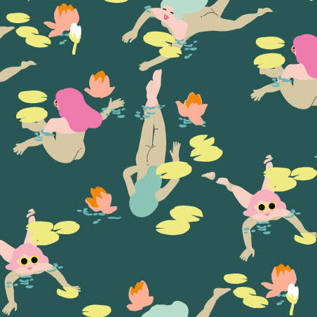 Wild Swimmers Wrapping Paper Sheet