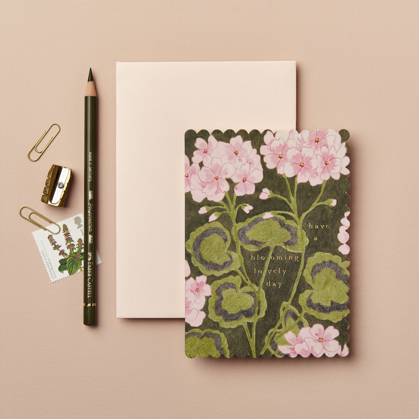 Geranium 'Lovely Day' Greetings Card