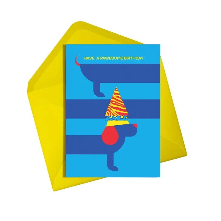 Have a Pawesome Birthday Greetings Card