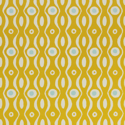 'Persephone' in Mustard & Turquoise Wrapping Paper