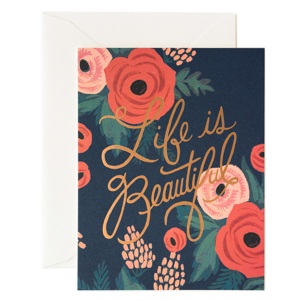 Life Is Beautiful Card