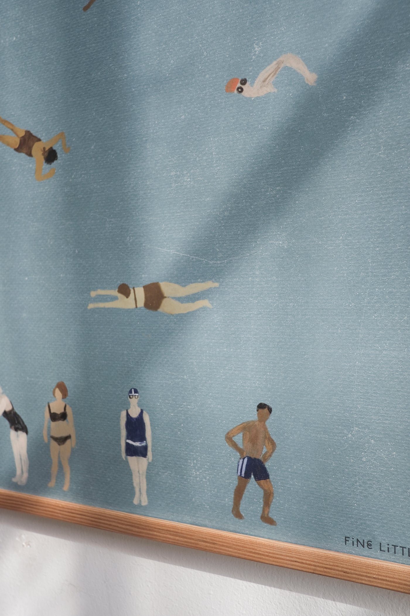 Large 'Swimmers' Print by Elisabeth Dunker 50 x 70cm