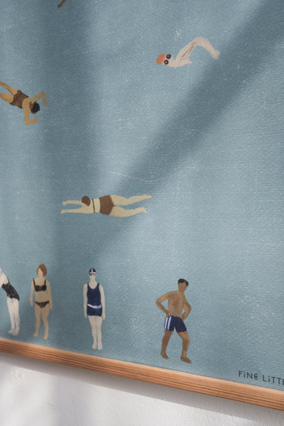 Large 'Swimmers' Print by Elisabeth Dunker 50 x 70cm