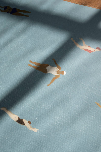 Large 'Swimmers' Print by Elisabeth Dunker 50 x 70cm
