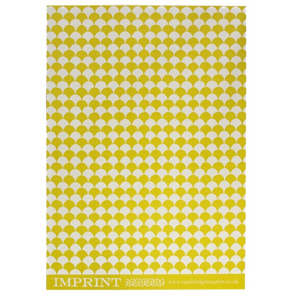 Acid Yellow 'Clamshell' Wrapping Paper