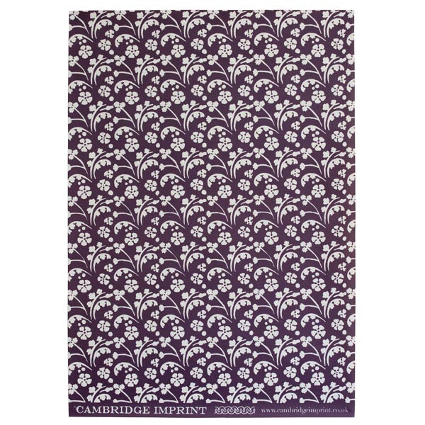 Violet 'Wild Flowers' Wrapping Paper