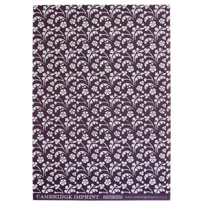 Violet 'Wild Flowers' Wrapping Paper