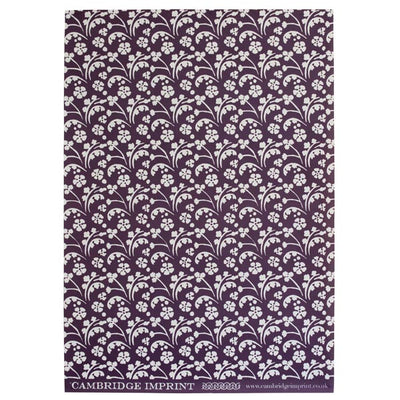 Violet 'Wild Flowers' Wrapping Paper