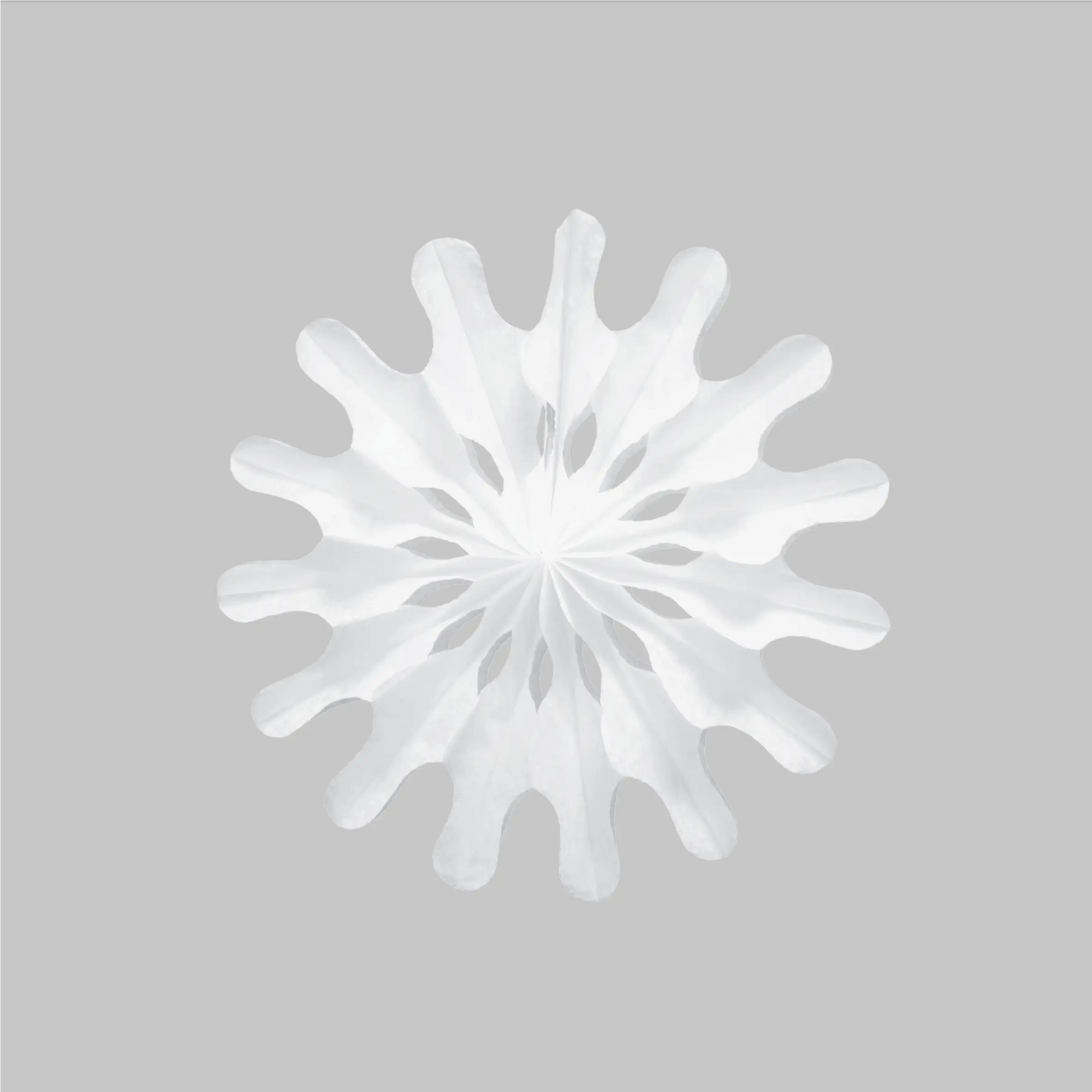 SALE Paper Decoration - Pack of Three Modern Snowflake Fans (20cm)