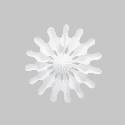 SALE Paper Decoration - Pack of Three Modern Snowflake Fans (20cm)