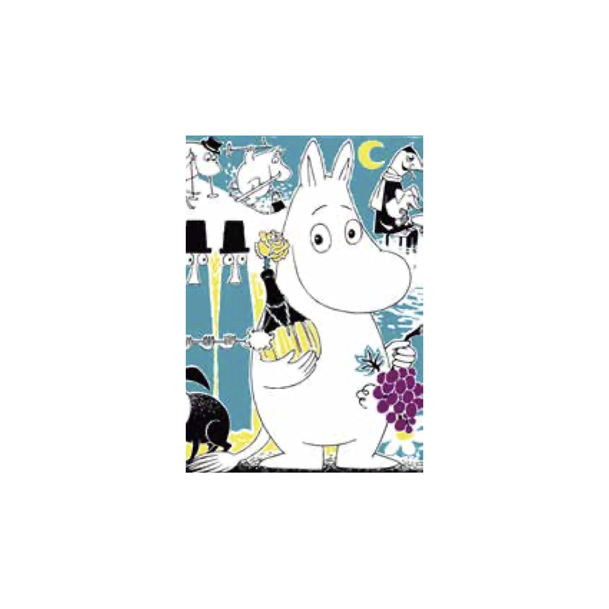 Moomin with Wine Mini Card