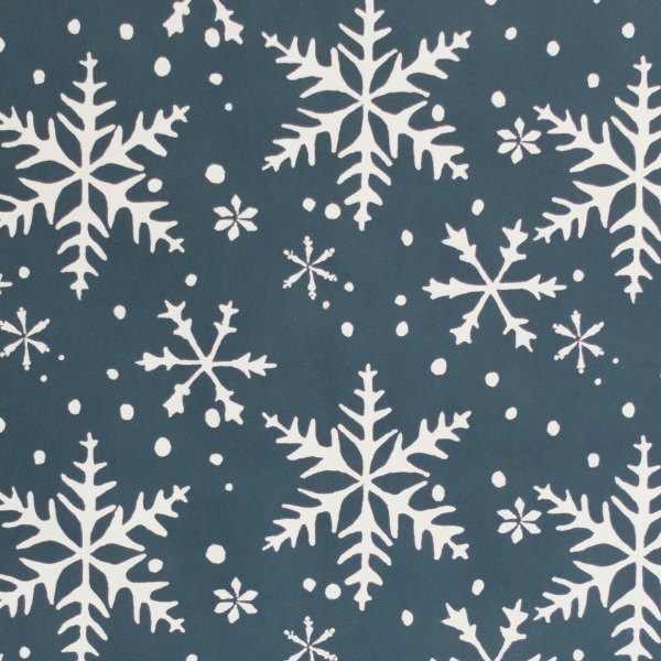 Blue 'Snowflake' Wrapping Paper