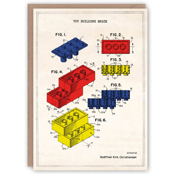 Patent Application Card - Lego