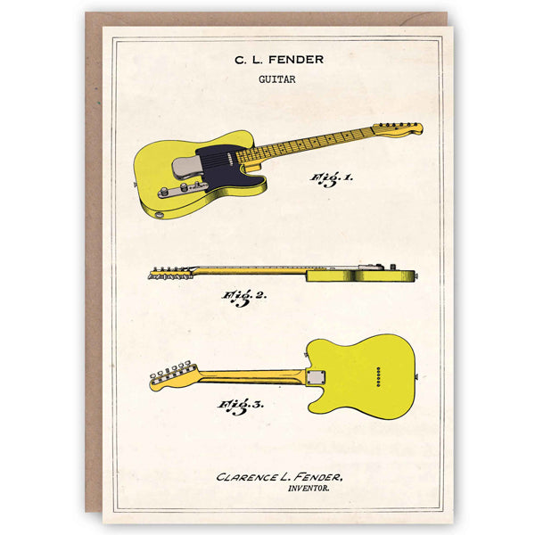 Patent Application Card - Fender Telecaster