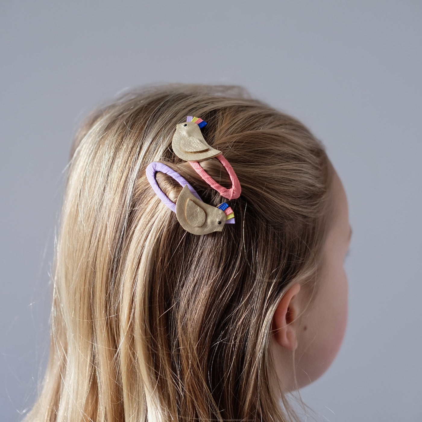 Mimi and Lula Clic Clac Hair Clips - Marseille Parrot Pack of 4
