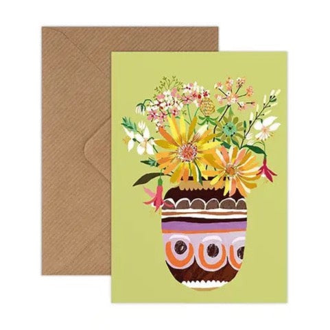 Wildflowers Greetings Card by Brie Harrison